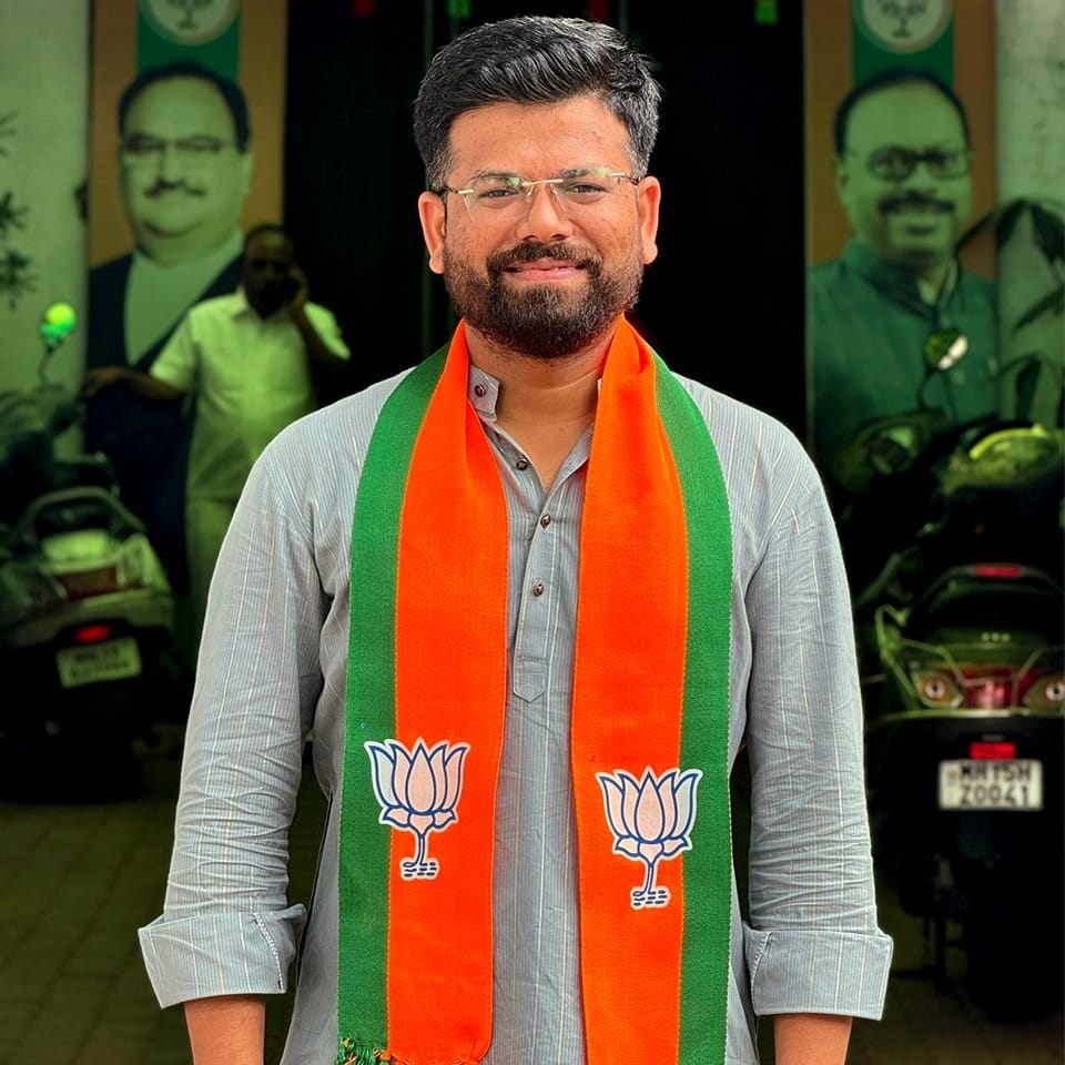 Sagar Tanaji Shelar at a public rally